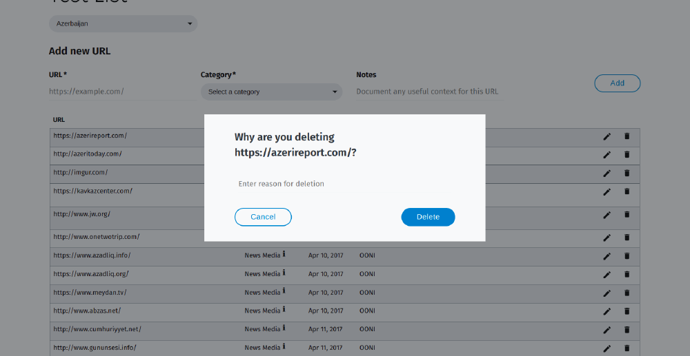 Test Lists Editor Test Lists Editor