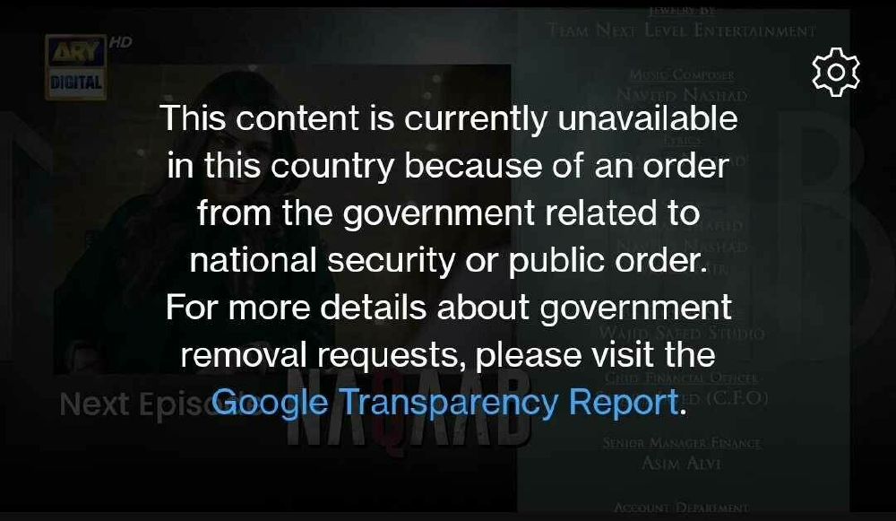 Screenshot of a video published on YouTube stating that this video is unavailable for users in India Screenshot of a video published on YouTube stating that this video is unavailable for users in India